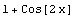 1 + Cos[2 x]